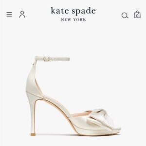 Kate Spade Bridal Bow Heels